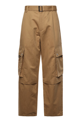 pantalon-large-marron-avec-ceinture
