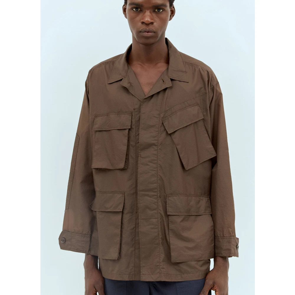 Engineered Garments Lichtgewicht Technische Jas met Klassieke Stijl Brown Heren