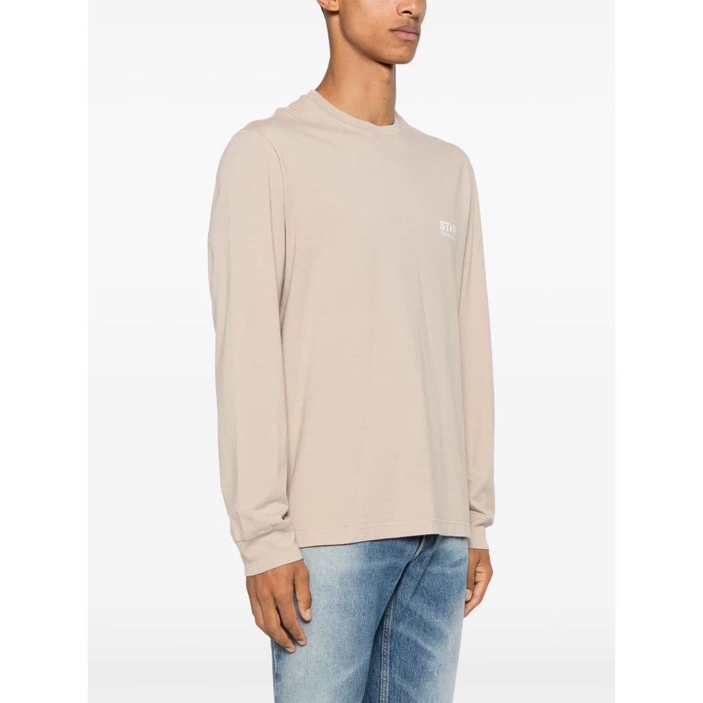 Golden Goose Star Regular T-Shirt Beige Heren