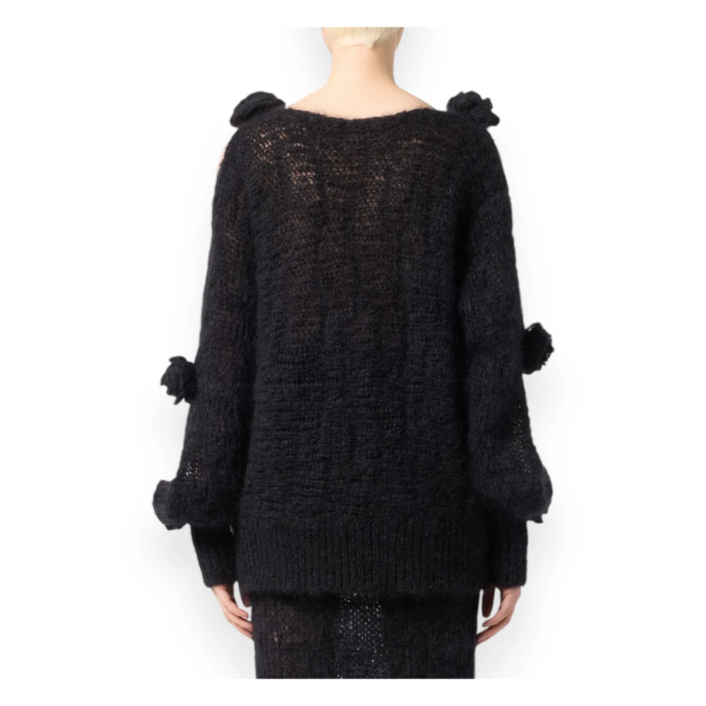 Blumarine Kimono Sweater voor vrouwen Black Dames