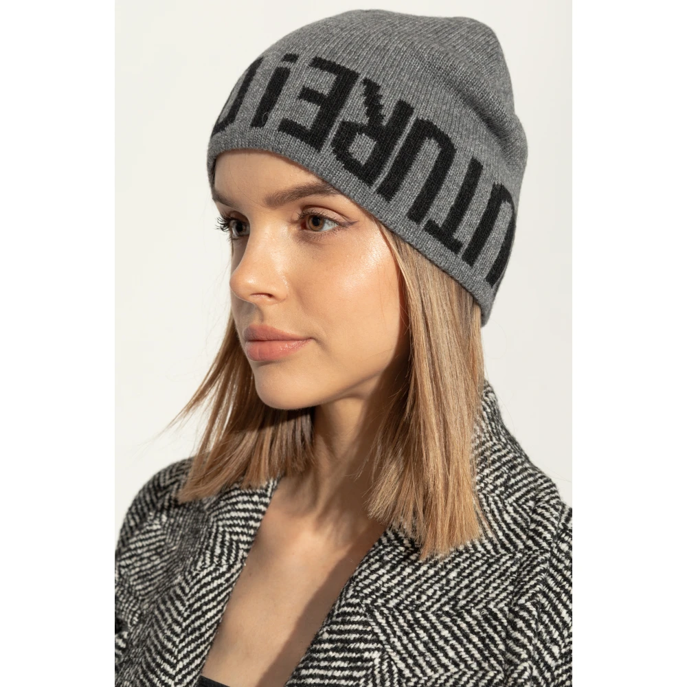 Moschino Pet met logo Gray Unisex