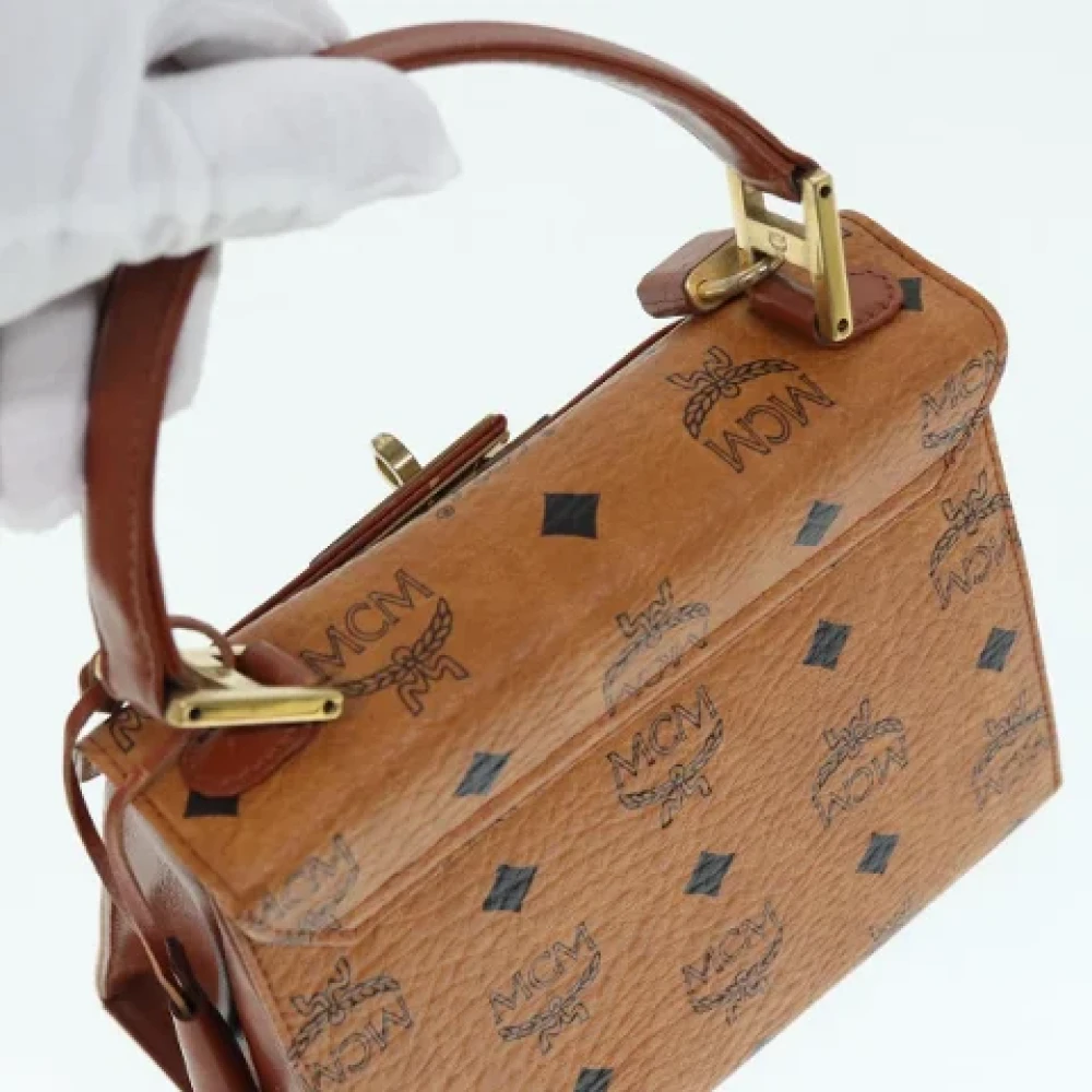 MCM Pre-owned Leather handbags Brown Dames