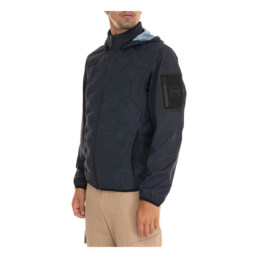 Boss J-Leo Jack met Afneembare Capuchon Blue Heren