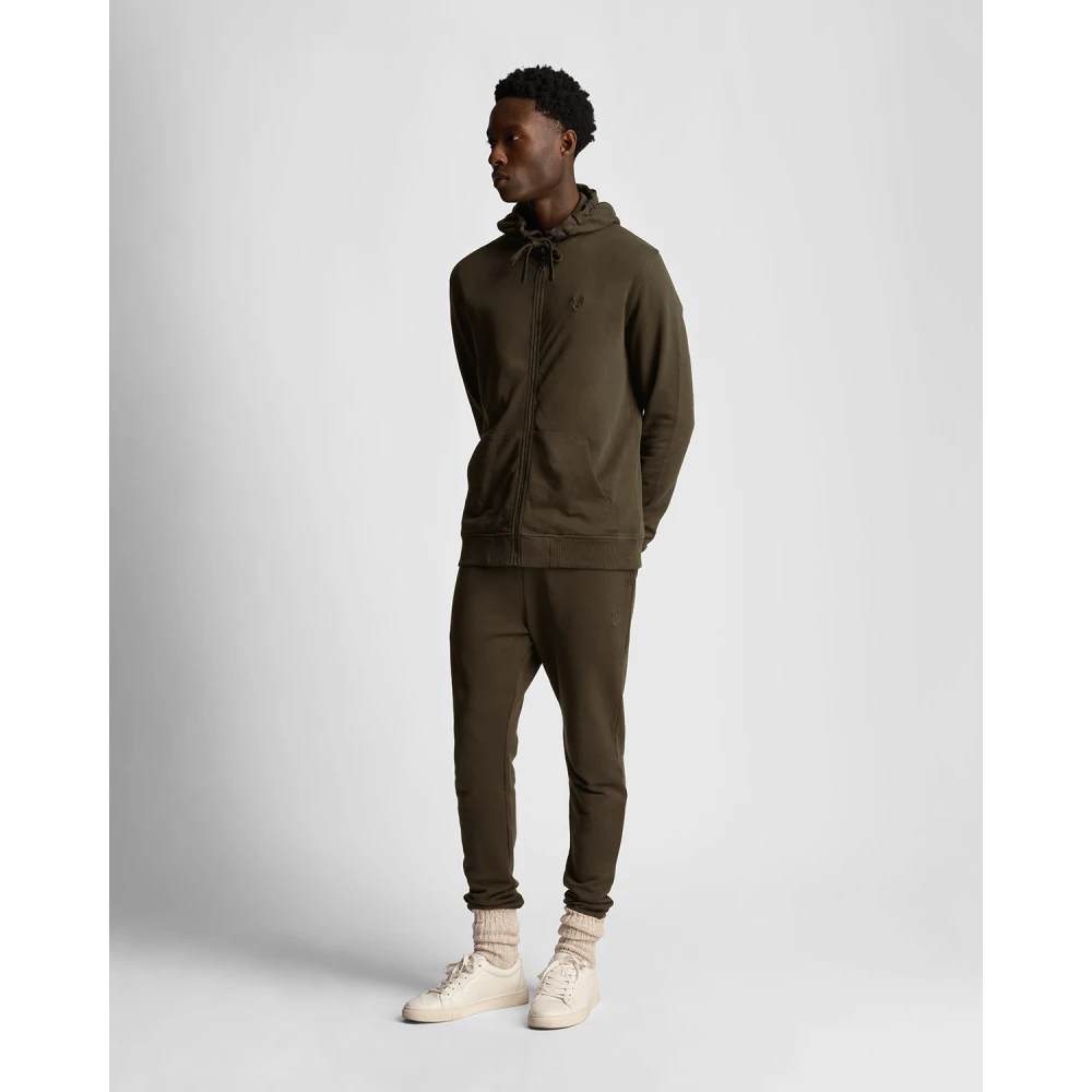 Lyle & Scott Eagle Zip Through Hoodie Blue Heren