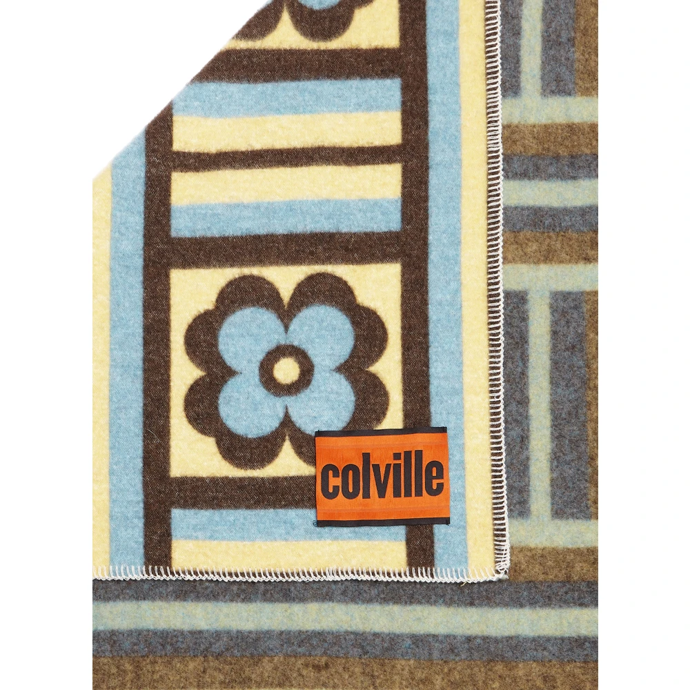 Colville Modernistisch Bloemen Wollen Deken Multicolor Unisex