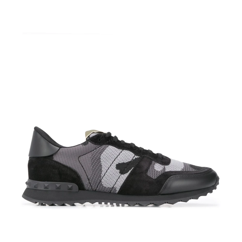 Valentino Garavani Zwarte Sneakers met Logo Heren Schoenen