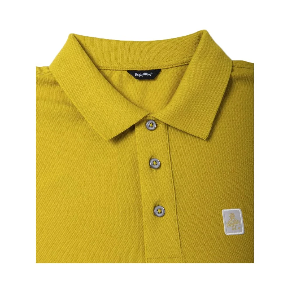 RefrigiWear Geel Katoenen Poloshirt voor Mannen Yellow Heren