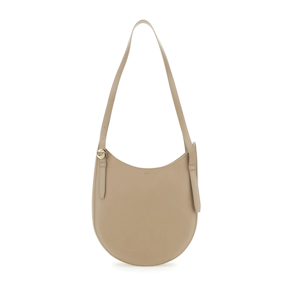 Coperni Beige Hobo Riemtas Beige Dames