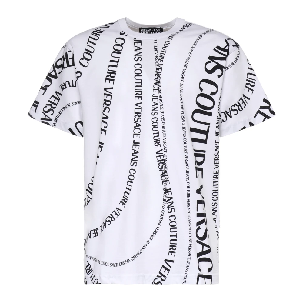 Versace Jeans Couture White T-Shirts, Male, 2XL, Maglietta T-Shirt