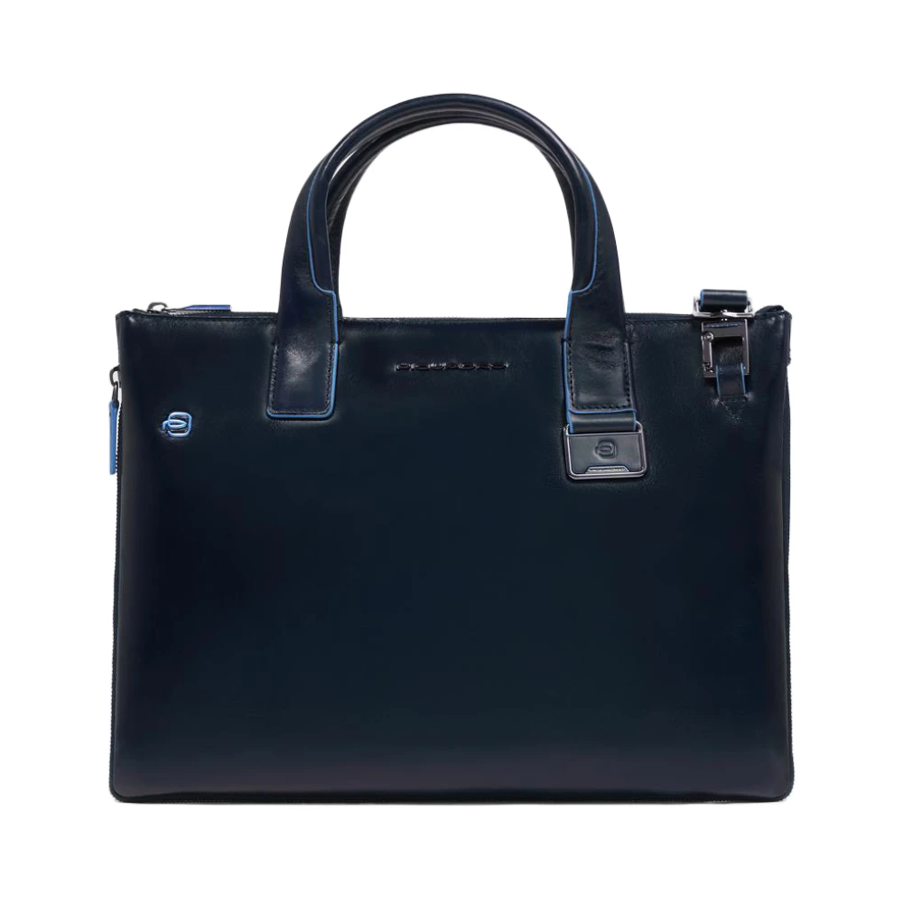 Piquadro Mannelijk Blauw Personalizable Laptop Bag With Ipad® Compartment, Rfid And Shock Absorbing Protection