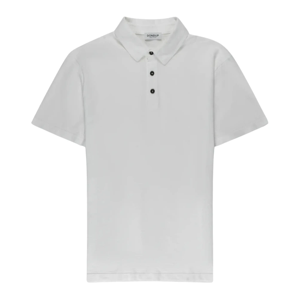 Dondup Wit Flame Katoenen Polo Shirt White Heren
