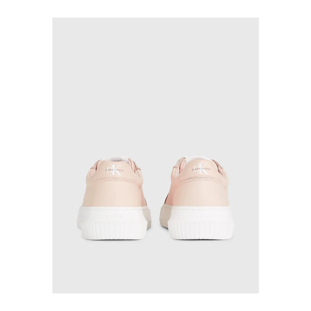 Calvin Klein Lage Leren Sneakers Roses Pink Dames