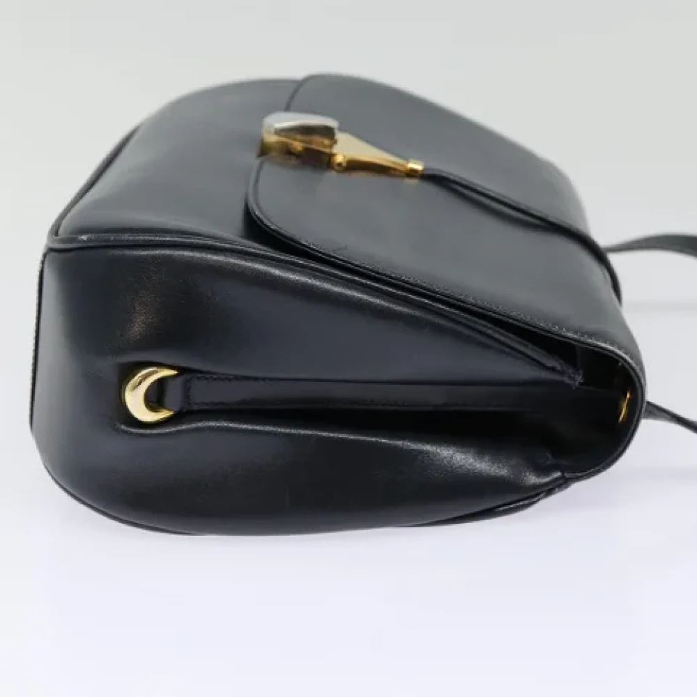 Gucci Vintage Pre-owned Leather shoulder-bags Blue Dames