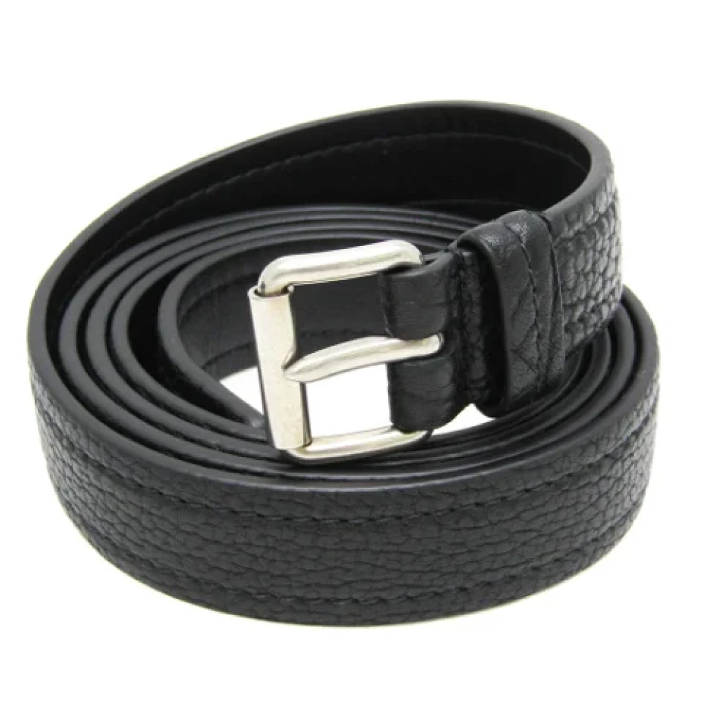 Prada Vintage Pre-owned Leather belts Black Heren