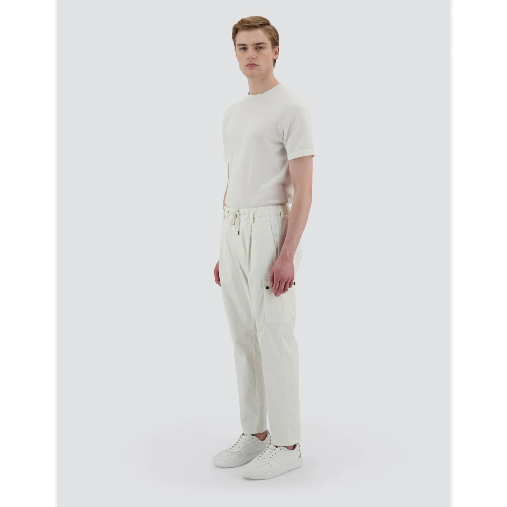 Herno Katoen Feel Resort Broek White Heren