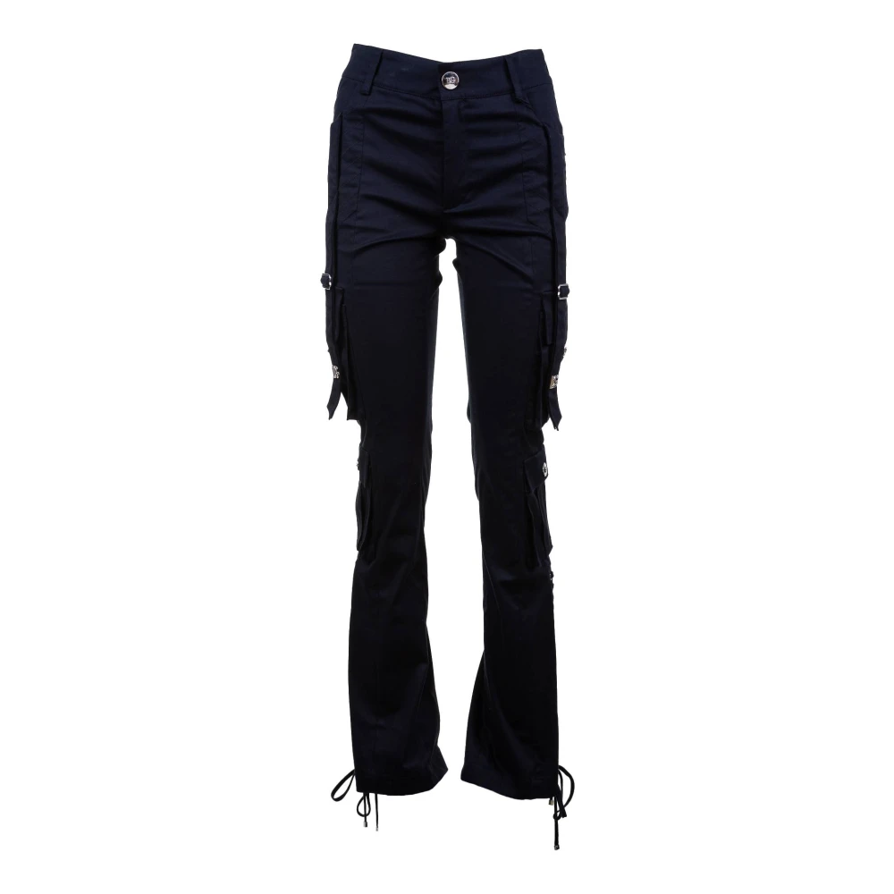 Dolce & Gabbana Cargo Side Cords Broek voor Vrouwen Black Dames