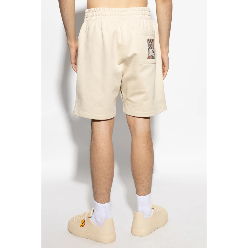 Burberry Logo shorts Beige Heren