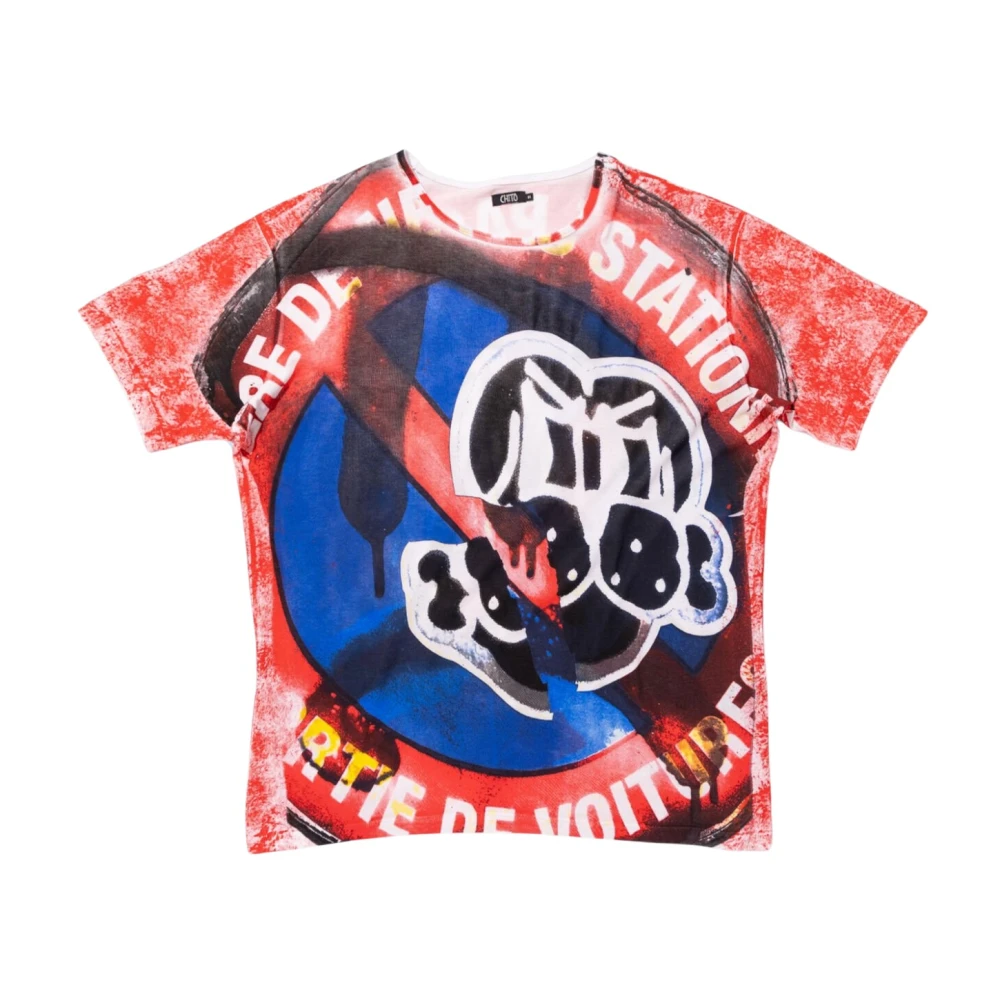 Chito Men's Multicolor Logo Motif T-Shirt - T-Shirts - M - Tops