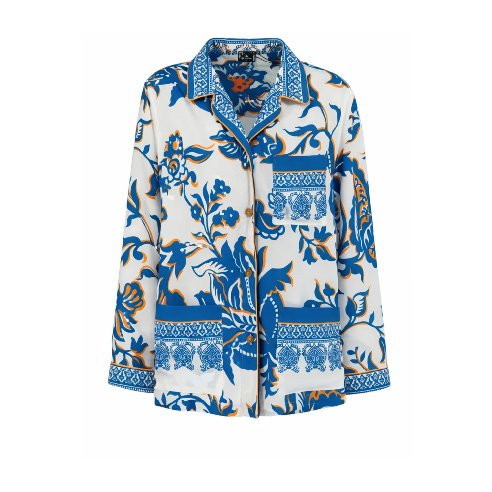 Etro Women's Multicolor Shirts, M, Flowing Shirt