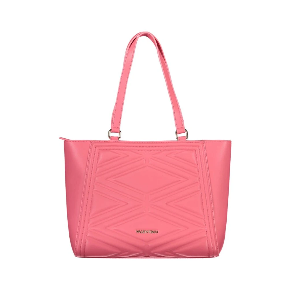 Valentino By Mario Valentino Women's Pink Shoulder Bags, One Size, Polyethylene Handbag With Shoulder Straps