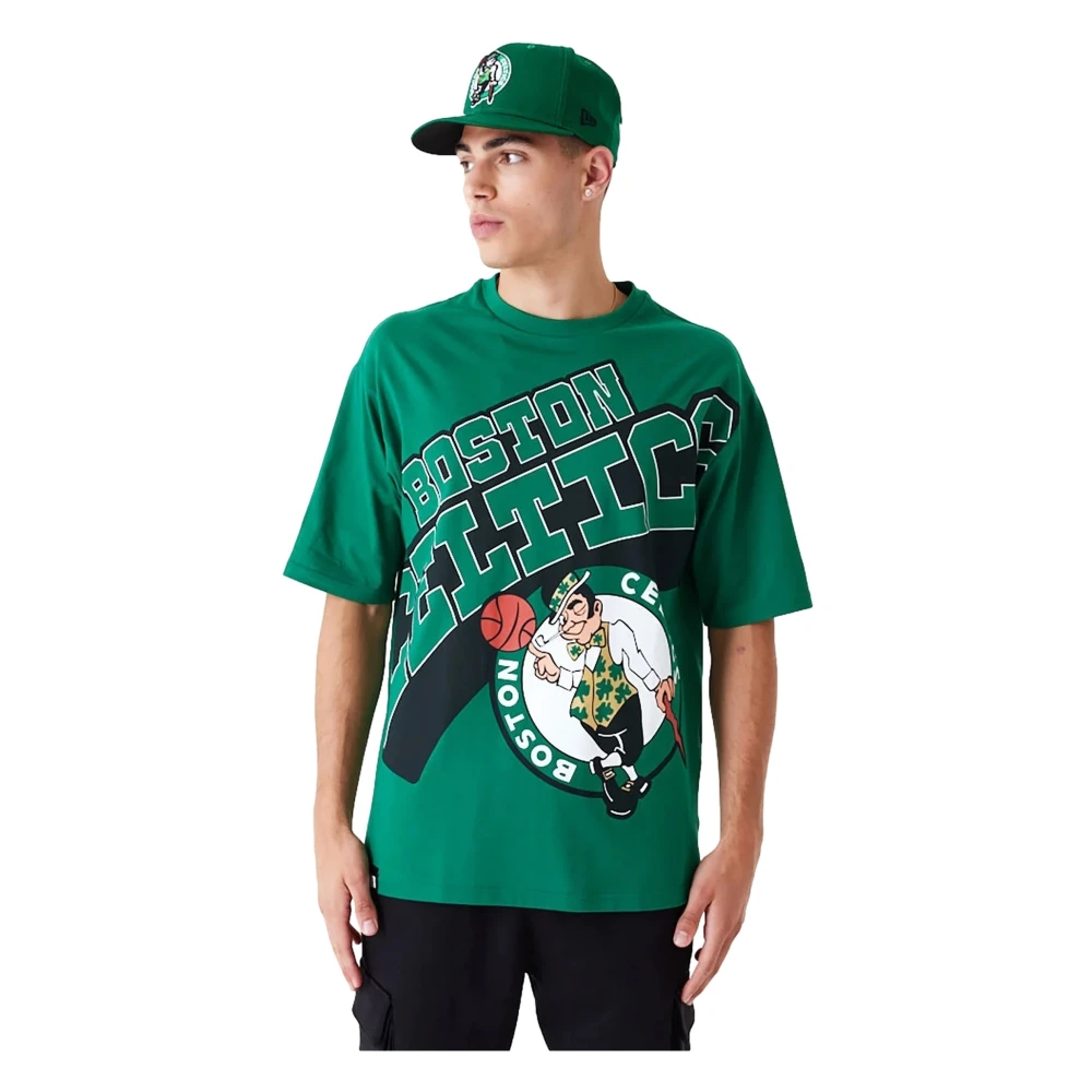 new era Groene Celtics NBA T-shirt Green Heren