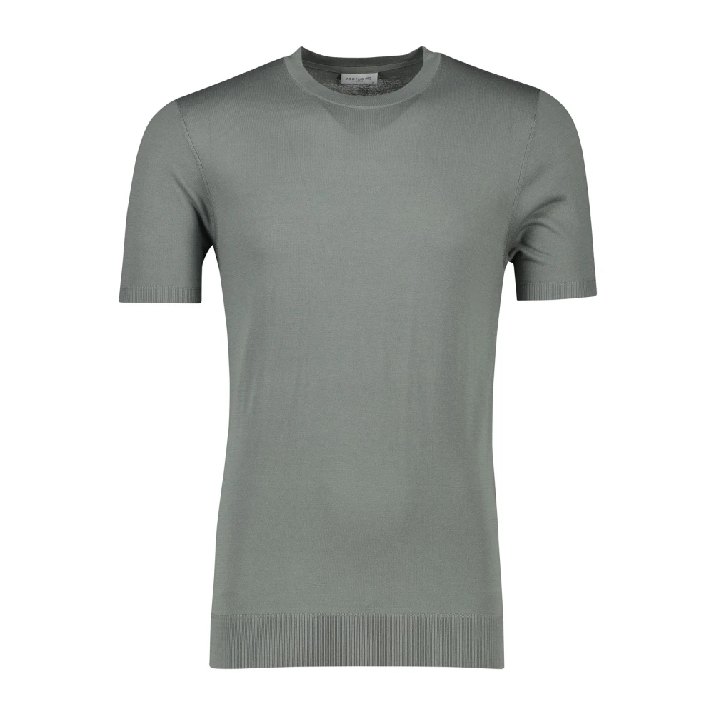 Profuomo Groen Ronde Hals T-shirt Green Heren