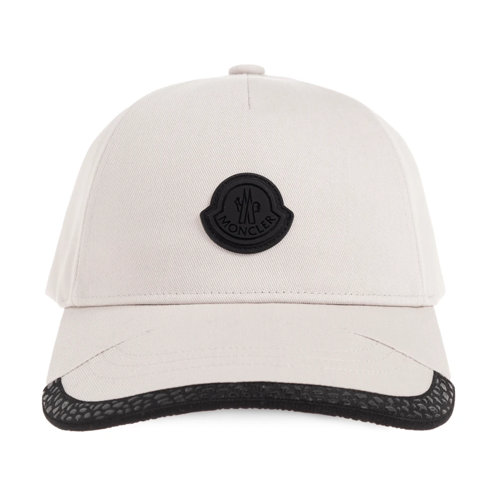 Moncler Baseballpet met logo Beige Dames