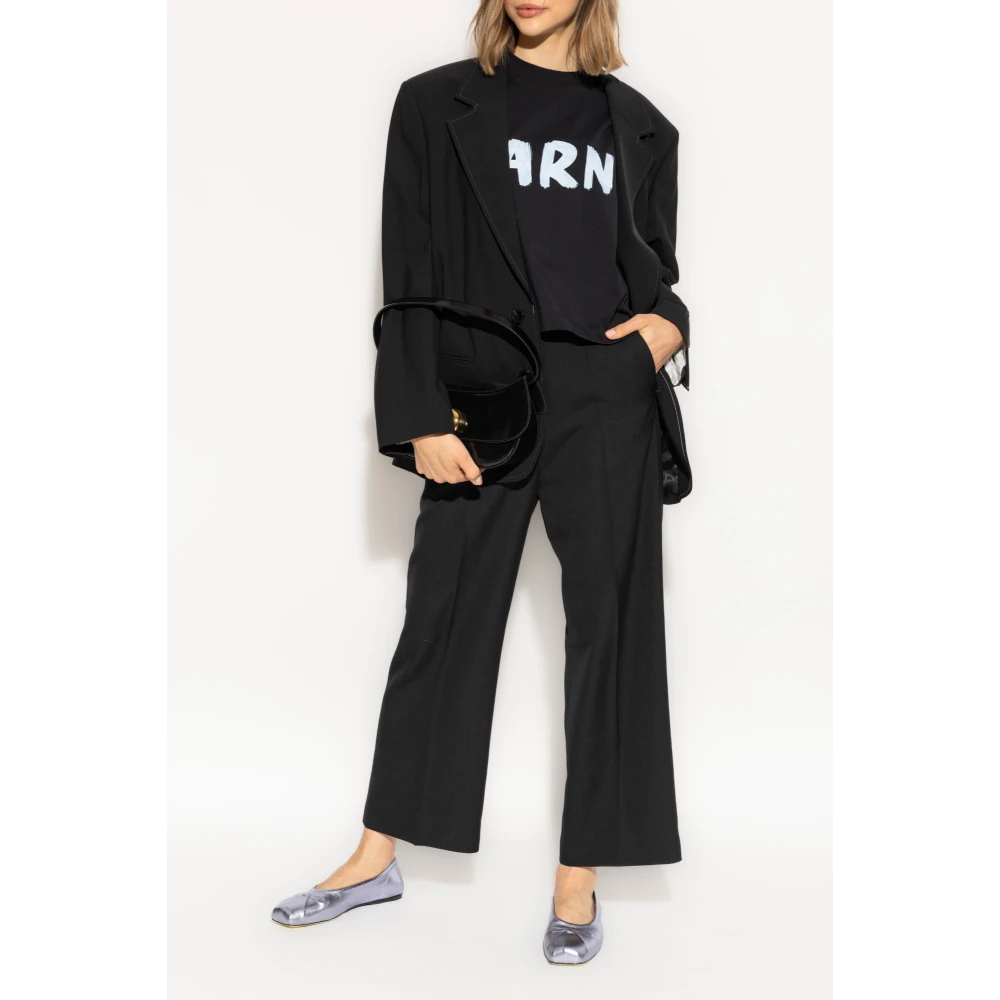 Marni Blazer met open revers Black Dames