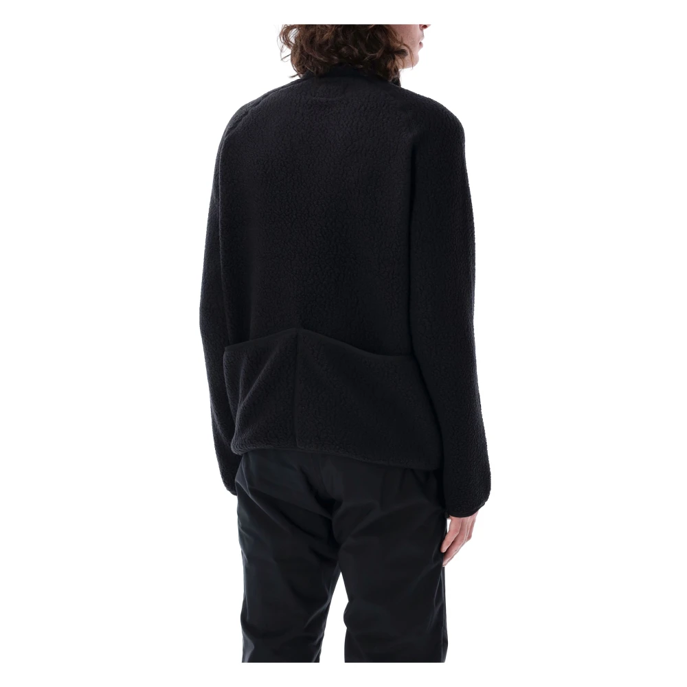 Snow Peak Zwarte Thermal Boa Fleece Jas Aw24 Black Heren