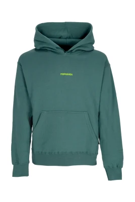 Skogs Hoodie med Ribbade Detaljer