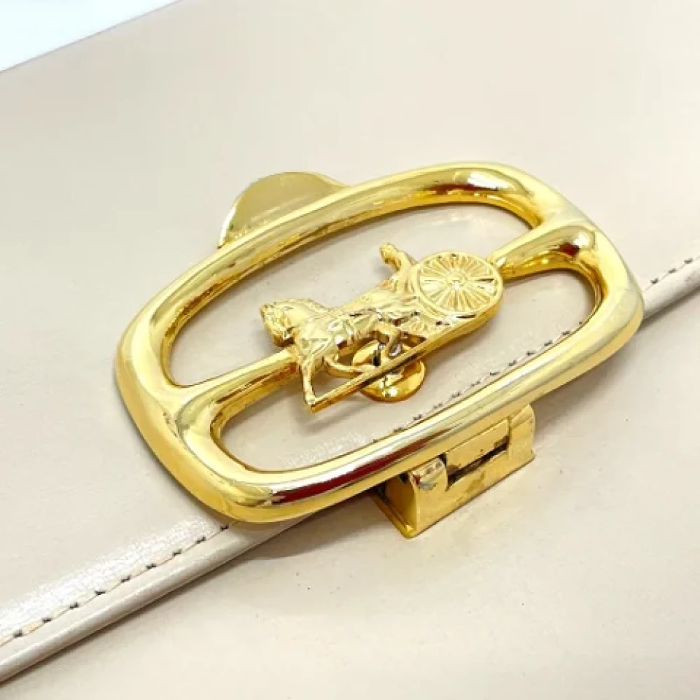 Celine Vintage Pre-owned Leather celine-bags Beige Dames