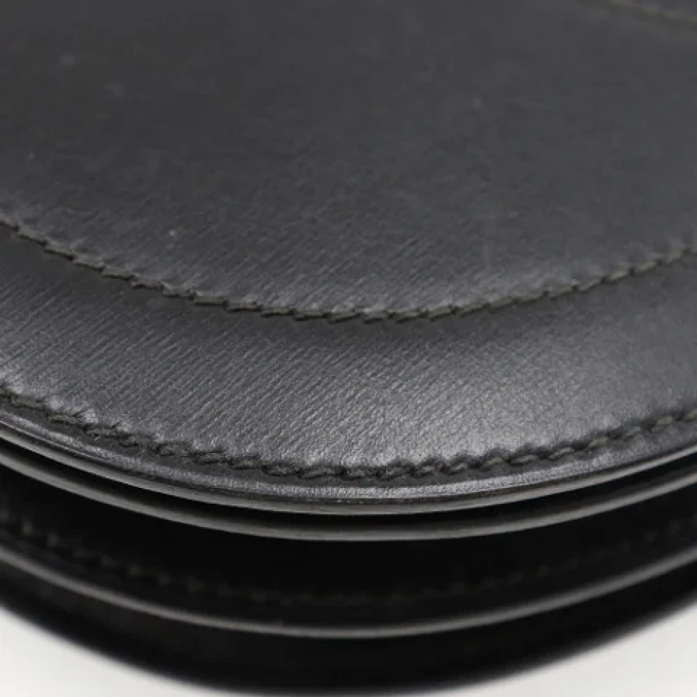 Hermès Vintage Pre-owned Leather shoulder-bags Black Dames