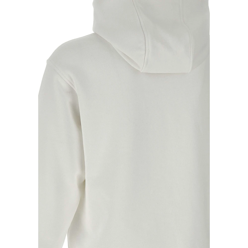 Emporio Armani Witte Katoenen Sweatshirt met Capuchon White Heren