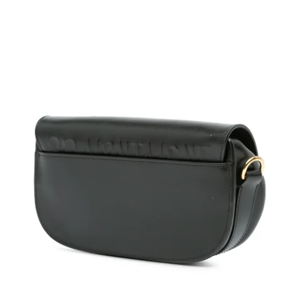 Dior Vintage Pre-owned Leather shoulder-bags Black Dames