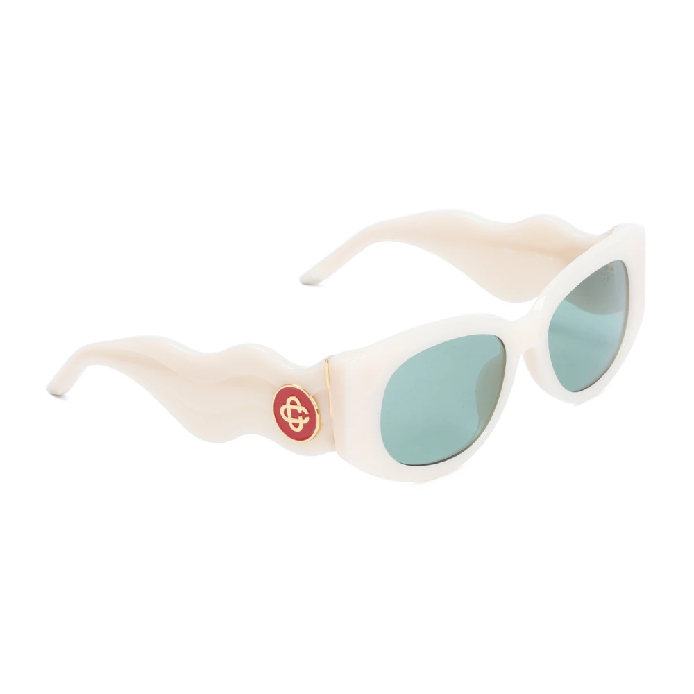 Casablanca Men's Beige Rectangular Sunglasses Nude & Neutrals - Sunglasses - One Size - Accessories
