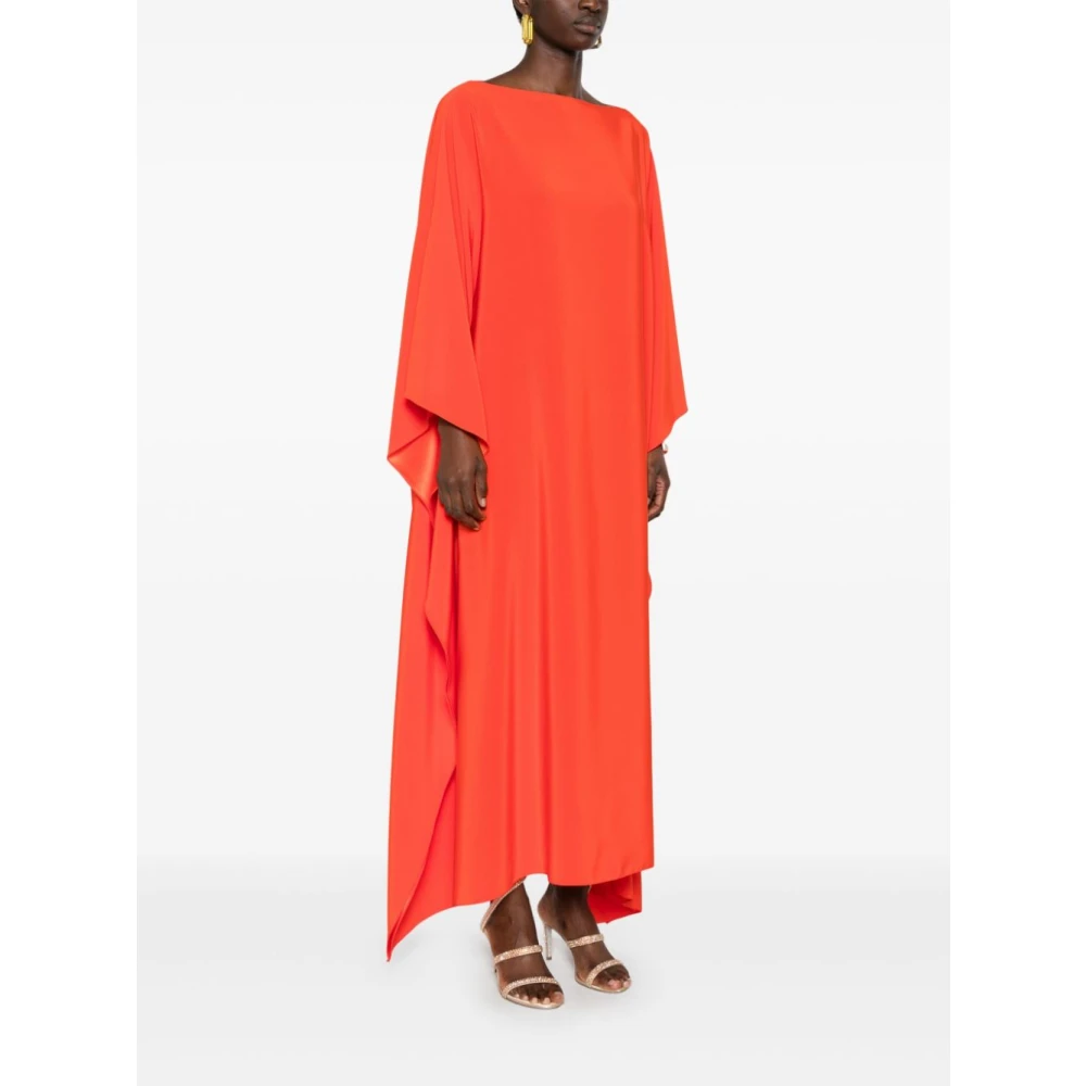 Gianluca Capannolo Oranje Bootnek Kaftan Jurk Orange Dames