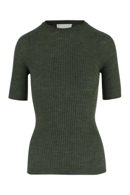 Kashmirblandning Ribbad T-shirt