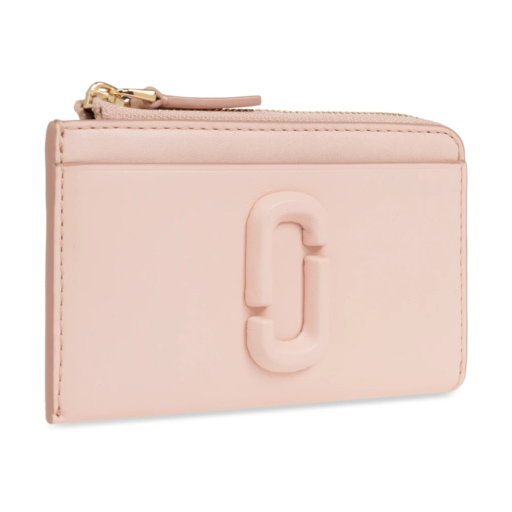 Marc Jacobs Leren portemonnee 'The J Marc' Pink Dames