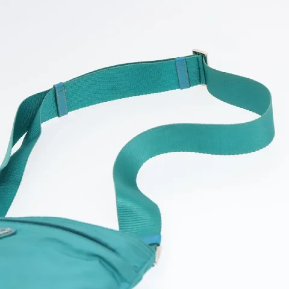 Prada Vintage Pre-owned Fabric prada-bags Blue Dames