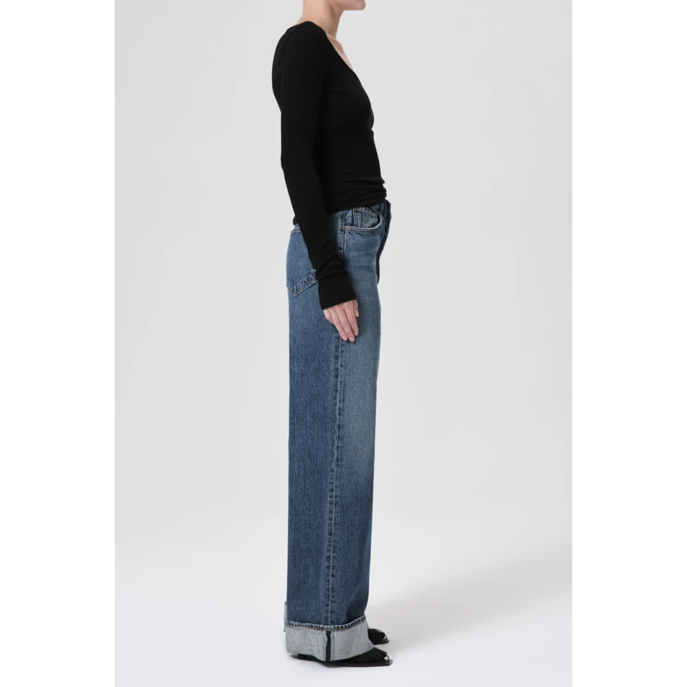 Agolde Flared Dame Jeans Blue Dames