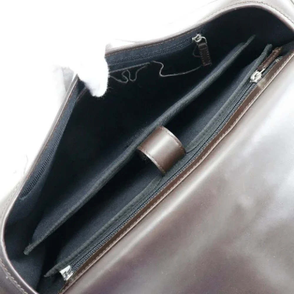 Salvatore Ferragamo Pre-owned Leather shoulder-bags Brown Heren