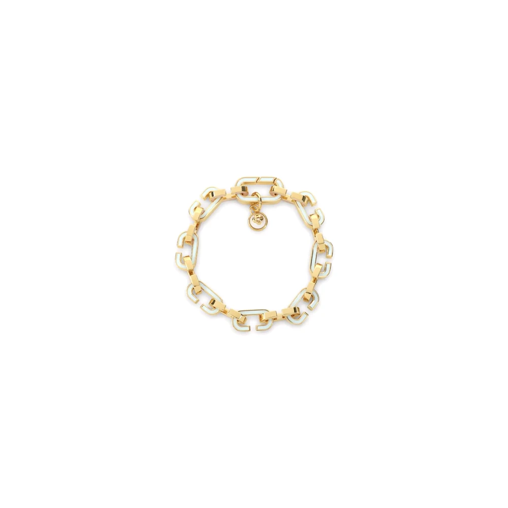Casablanca Women's Yellow Enamel C Link Bracelet