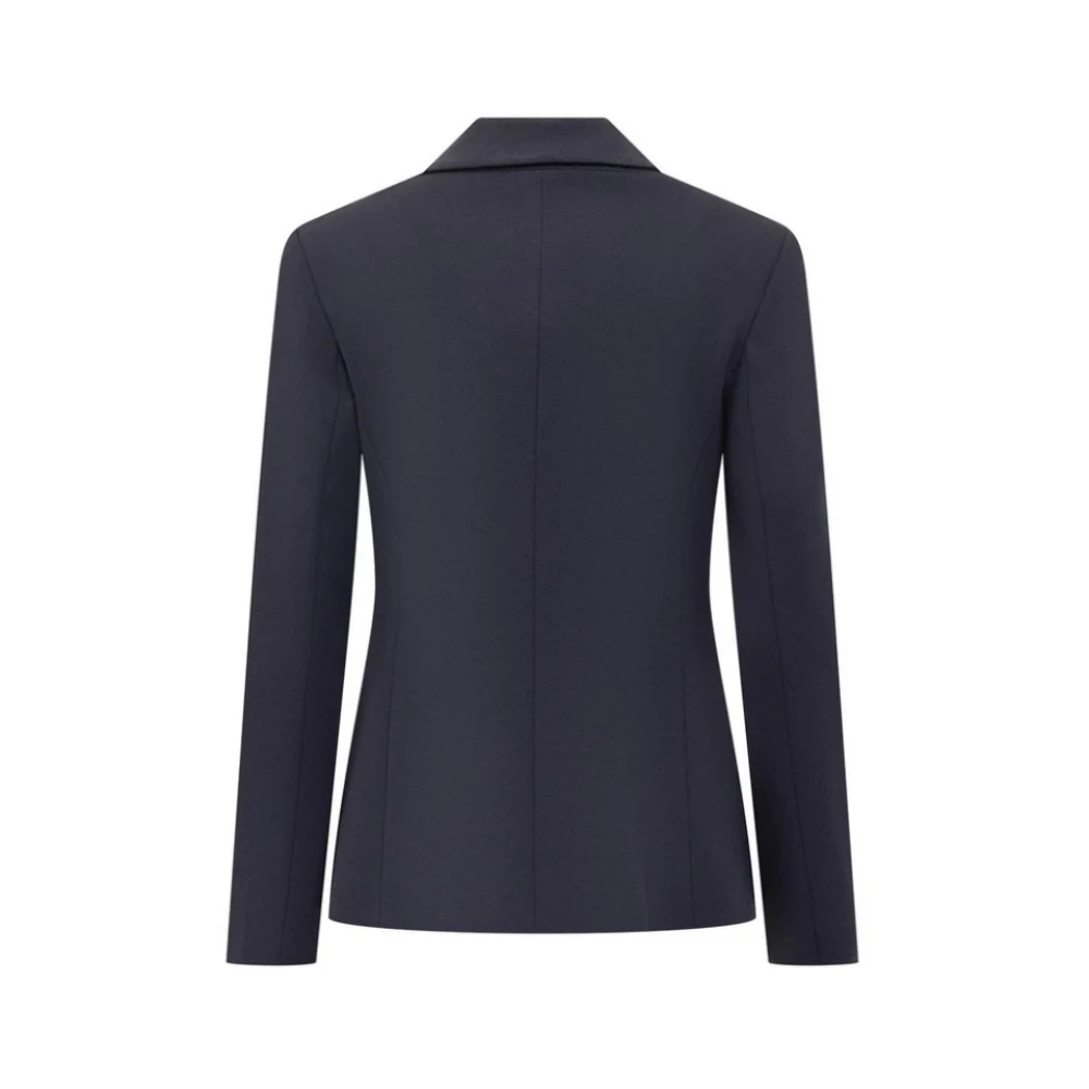 pinko Blauwe Blazer met Metalen Knopen Blue Dames