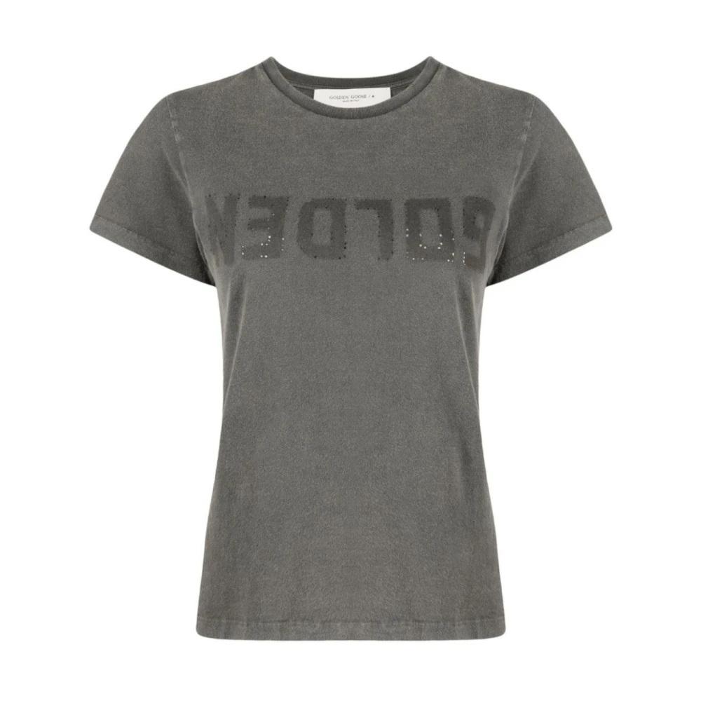 Golden Goose Donna Grigio - Doris Cotton T-Shirt - Tops - S