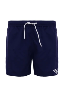 Vertical Logo Print Swim Shorts