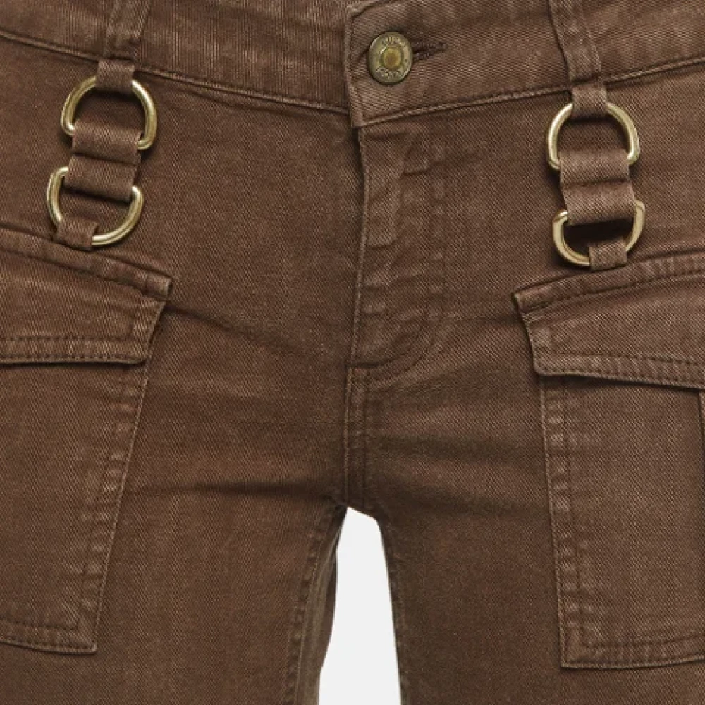 Gucci Vintage Pre-owned Denim jeans Brown Dames