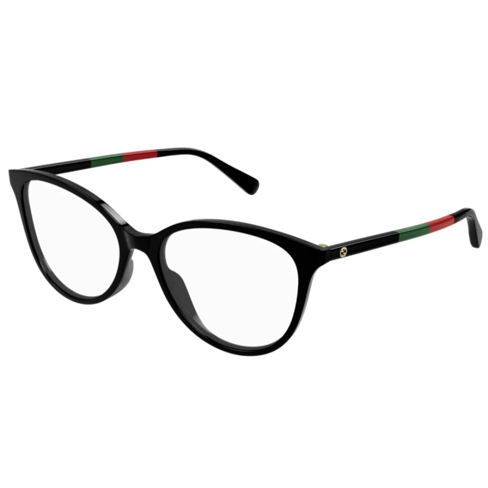 Gucci Stiliga ovala solglasögon Black, Unisex