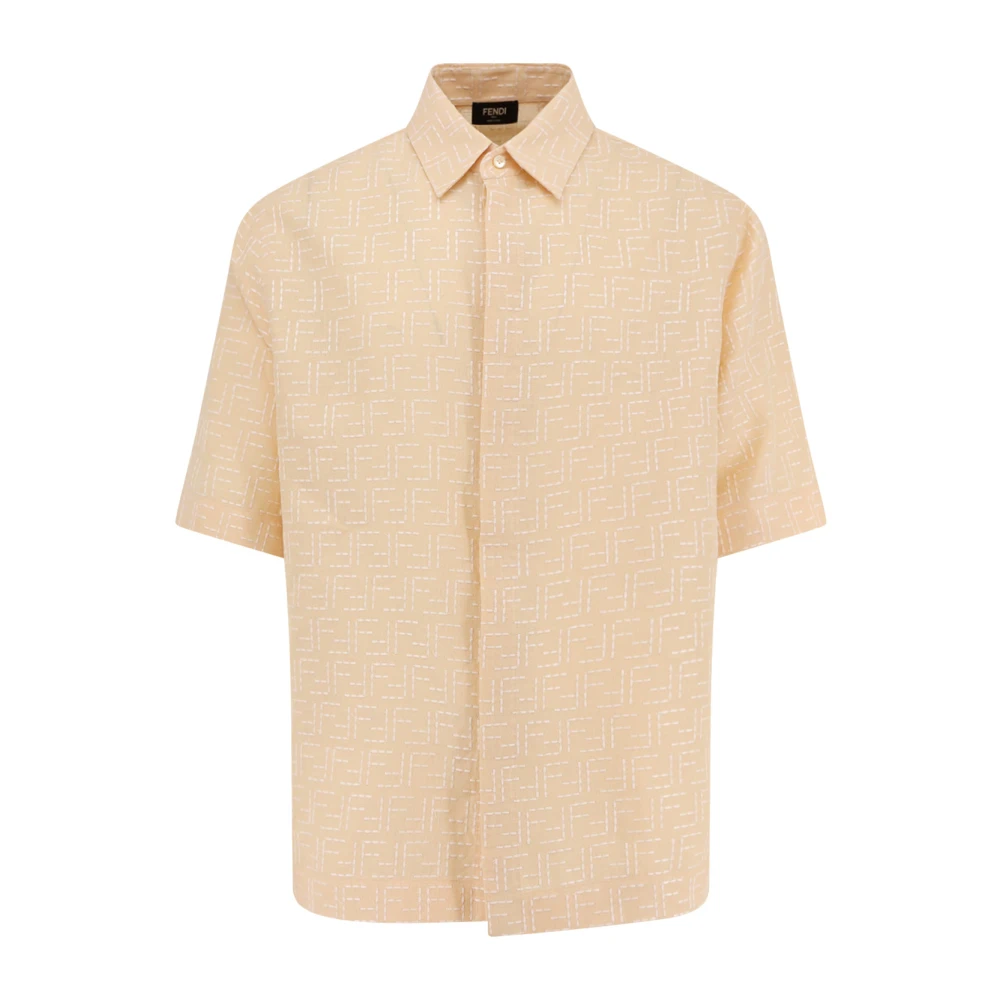 Fendi Hombre Beige Camisas, Talla: M