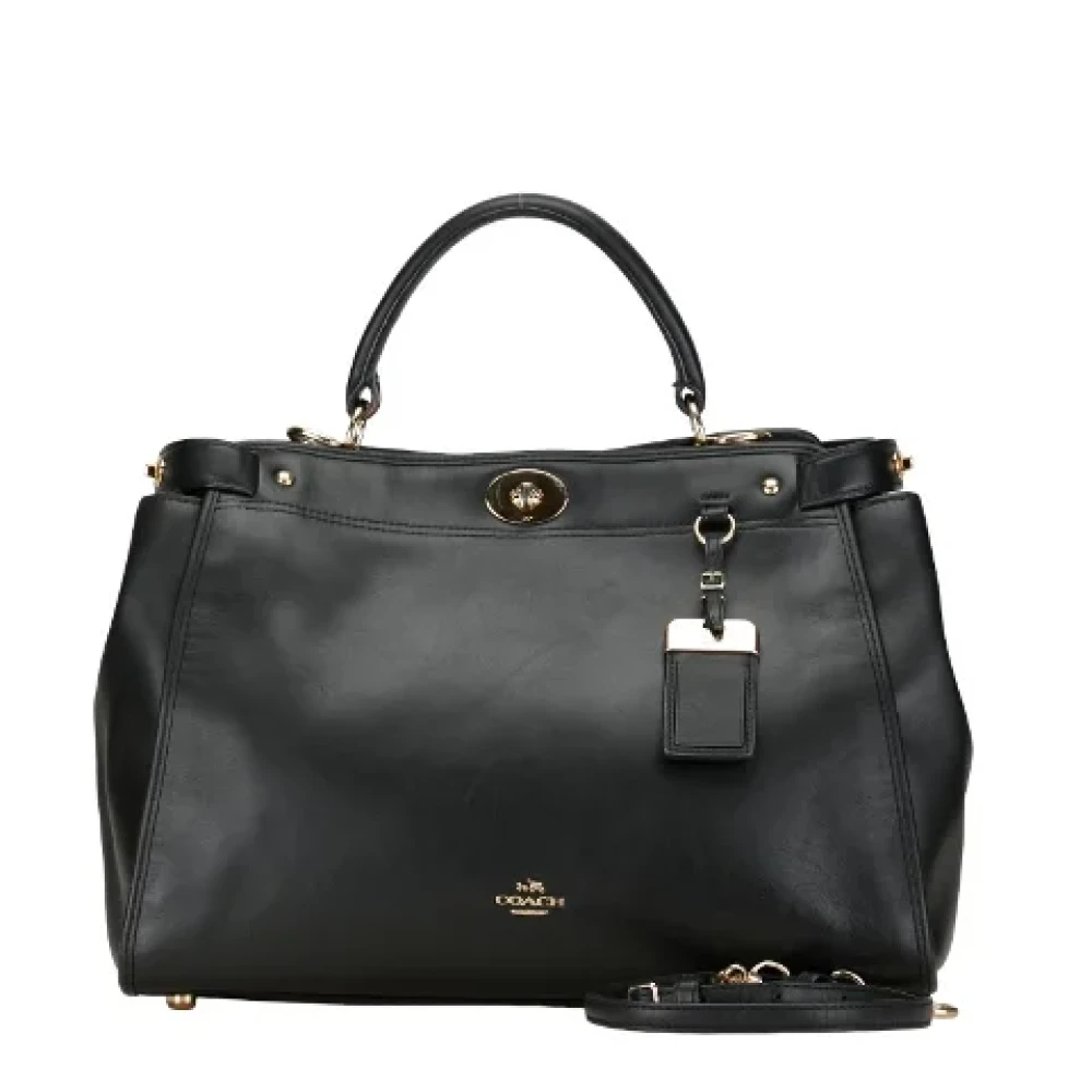 Coach Pre-owned Leather handbags Black Dames