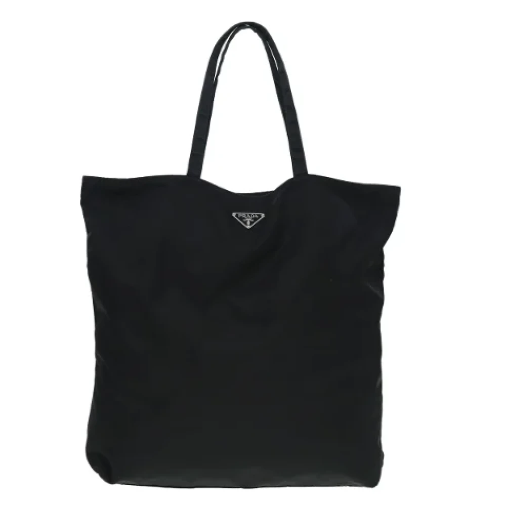 Prada Vintage Pre-owned Fabric totes Black Dames